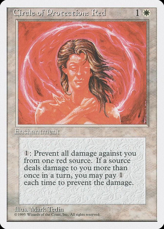 Circle of Protection: Red [Fourth Edition] - Rocket TCG