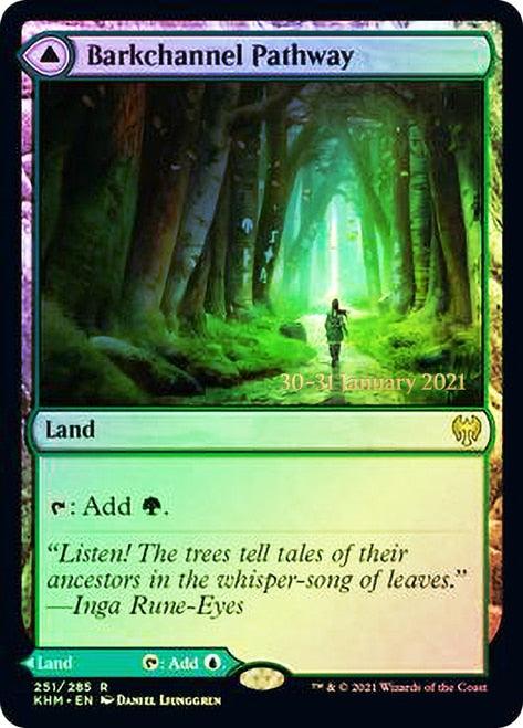 Barkchannel Pathway // Tidechannel Pathway [Kaldheim Prerelease Promos] - Rocket TCG