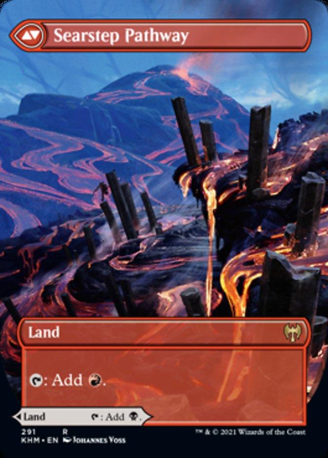 Blightstep Pathway // Searstep Pathway (Borderless Alternate Art) [Kaldheim] - Rocket TCG