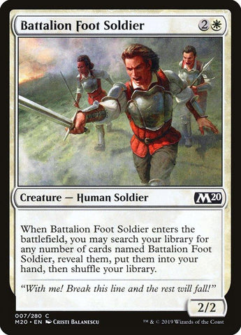 Battalion Foot Soldier [Core Set 2020] - Rocket TCG
