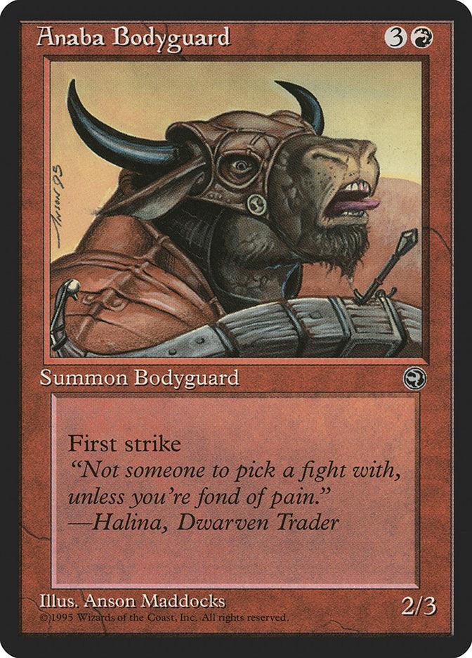 Anaba Bodyguard (Halina Flavor Text) [Homelands] - Rocket TCG
