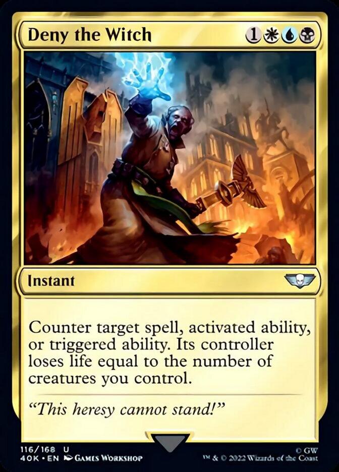 Deny the Witch [Universes Beyond: Warhammer 40,000] - Rocket TCG