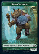 Cat // Rhino Warrior Double-sided Token [Streets of New Capenna Tokens] - Rocket TCG