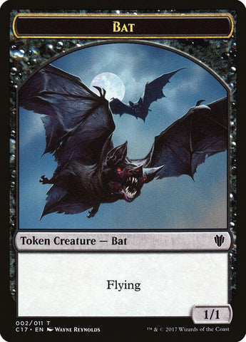 Bat // Vampire Double-sided Token [Commander 2017 Tokens] - Rocket TCG