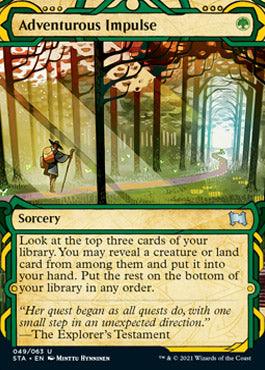 Adventurous Impulse (Foil Etched) [Strixhaven: School of Mages Mystical Archive] - Rocket TCG