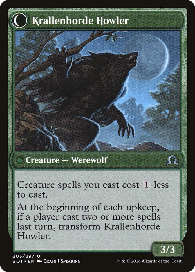 Duskwatch Recruiter // Krallenhorde Howler [Shadows over Innistrad] - Rocket TCG