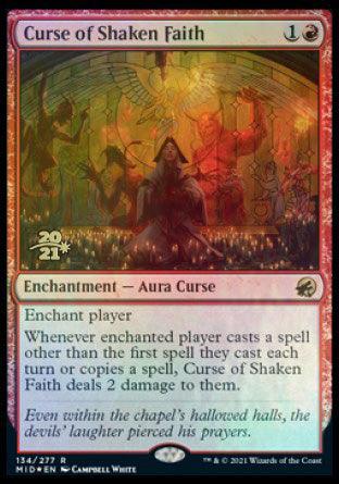 Curse of Shaken Faith [Innistrad: Midnight Hunt Prerelease Promos] - Rocket TCG