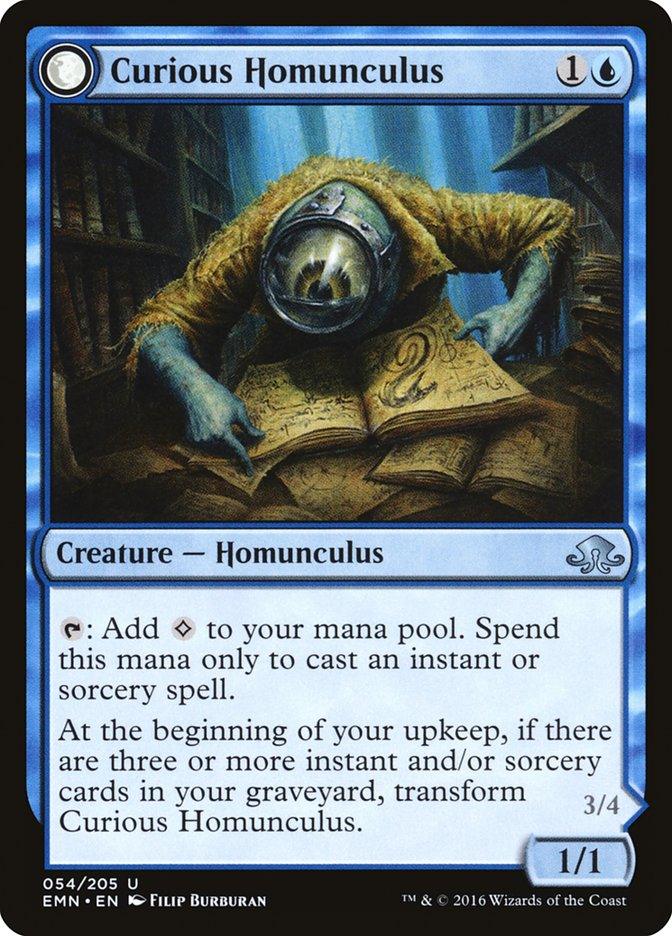 Curious Homunculus // Voracious Reader [Eldritch Moon] - Rocket TCG
