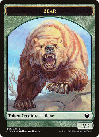 Bear // Spider Double-Sided Token [Commander 2015 Tokens] - Rocket TCG
