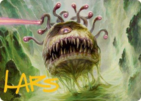 Beholder Art Card (Gold-Stamped Signature) [Dungeons & Dragons: Adventures in the Forgotten Realms Art Series] - Rocket TCG
