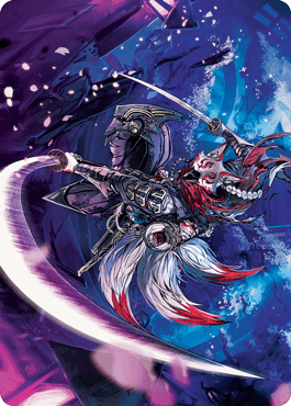 Blade-Blizzard Kitsune Art Card [Kamigawa: Neon Dynasty Art Series] - Rocket TCG