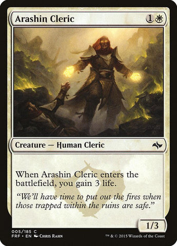 Arashin Cleric [Fate Reforged] - Rocket TCG