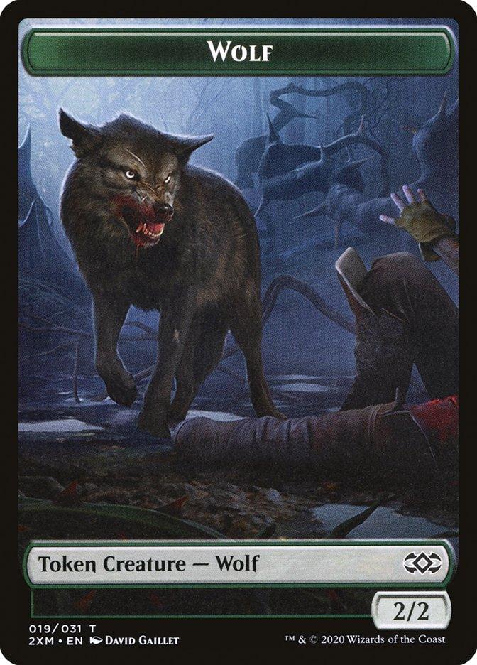 Copy // Wolf Double-sided Token [Double Masters Tokens] - Rocket TCG