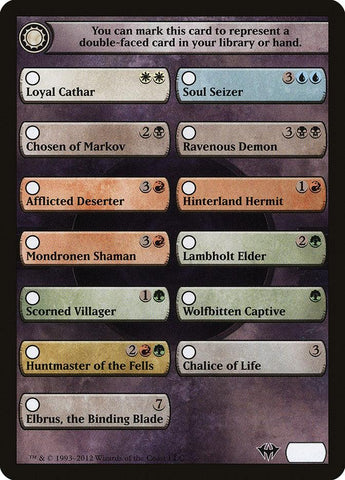 Dark Ascension Checklist [Dark Ascension Tokens] - Rocket TCG