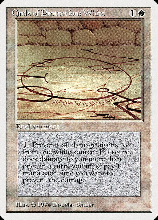 Circle of Protection: White [Summer Magic / Edgar] - Rocket TCG