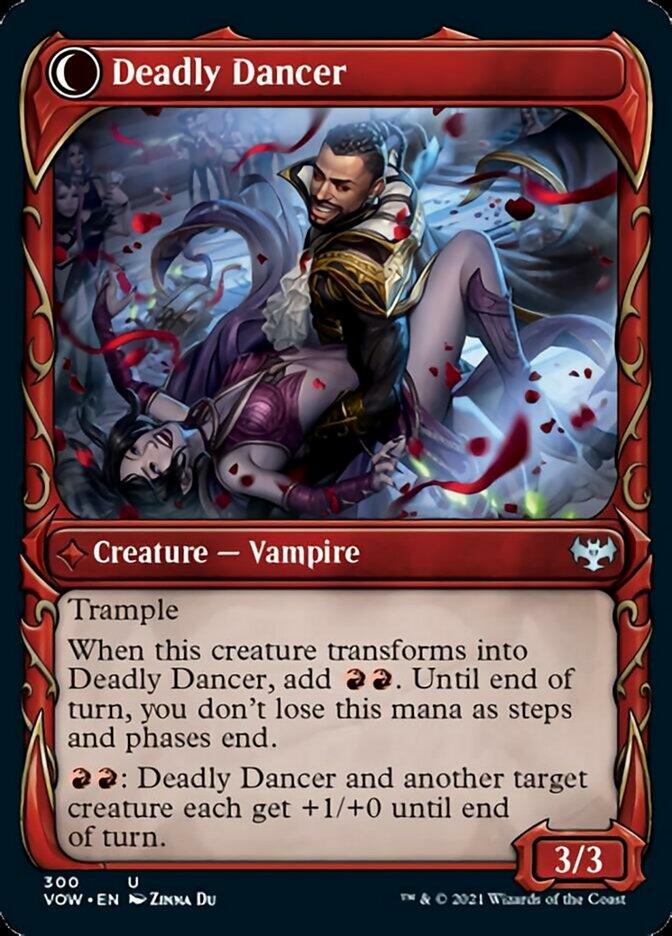 Alluring Suitor // Deadly Dancer (Showcase Fang Frame) [Innistrad: Crimson Vow] - Rocket TCG