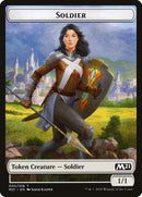 Cat (011) // Soldier Double-sided Token [Core Set 2021 Tokens] - Rocket TCG