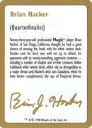 Brian Hacker Bio [World Championship Decks 1998] - Rocket TCG