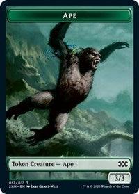 Ape // Elemental Double-sided Token [Double Masters Tokens] - Rocket TCG