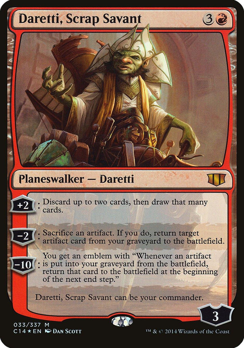 Daretti, Scrap Savant (Oversized) [Commander 2014 Oversized] - Rocket TCG