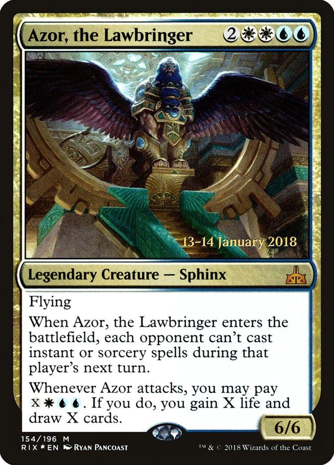 Azor, the Lawbringer [Rivals of Ixalan Prerelease Promos] - Rocket TCG