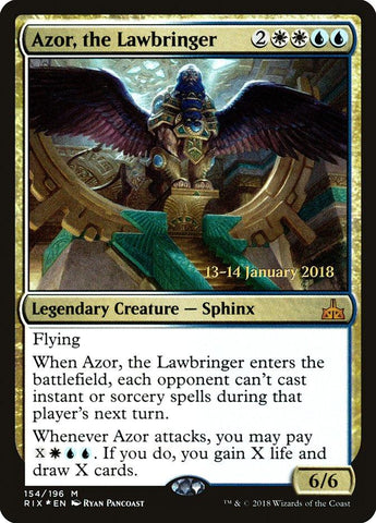 Azor, the Lawbringer [Rivals of Ixalan Prerelease Promos] - Rocket TCG