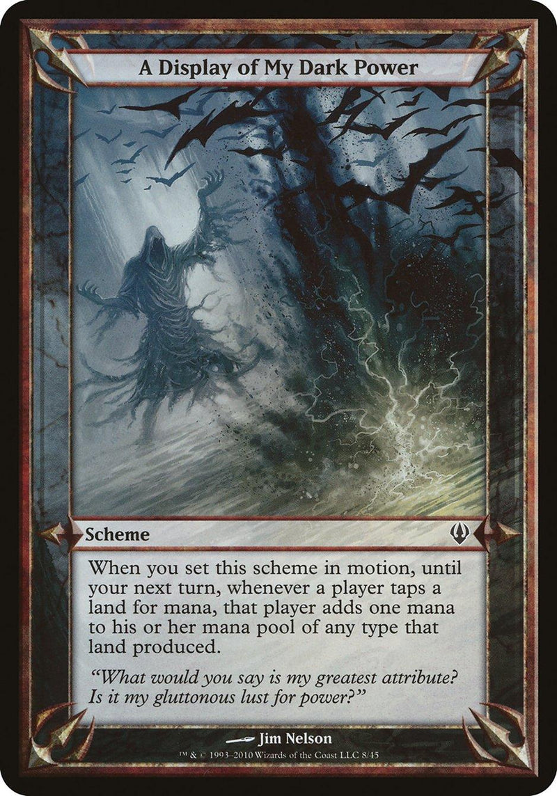 A Display of My Dark Power (Schemes) [Archenemy Schemes] - Rocket TCG