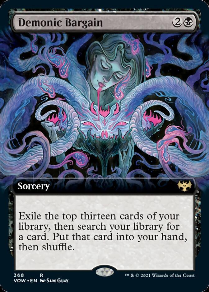 Demonic Bargain (Extended Art) [Innistrad: Crimson Vow] - Rocket TCG