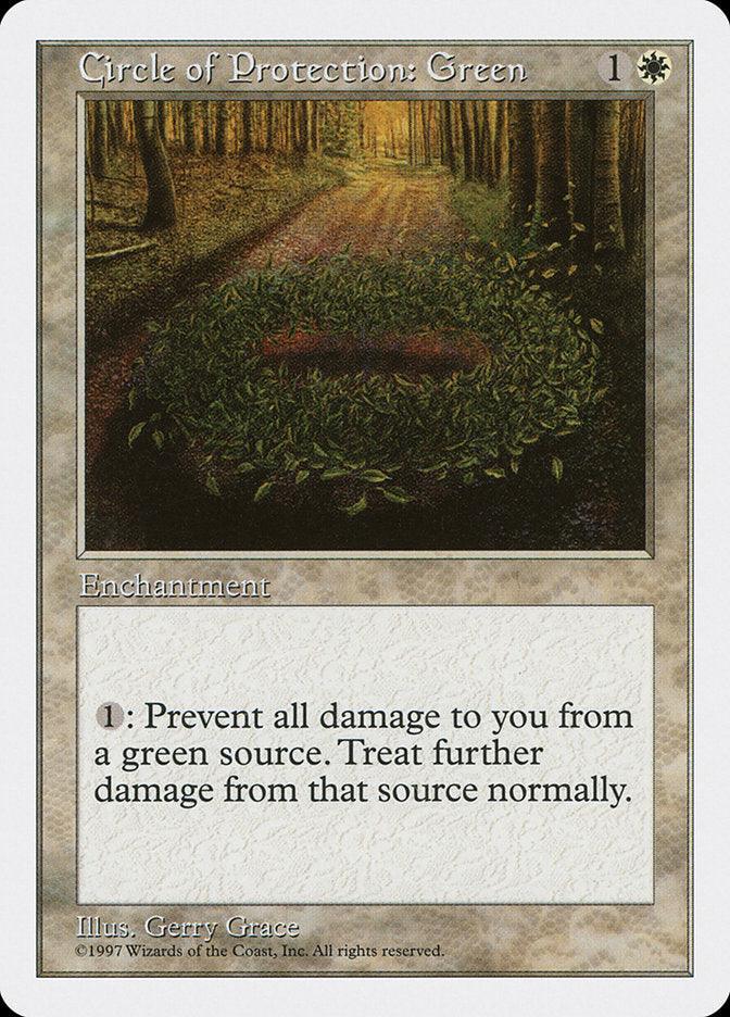 Circle of Protection: Green [Fifth Edition] - Rocket TCG