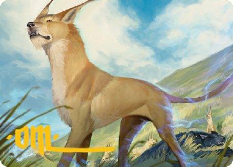 Blink Dog Art Card (Gold-Stamped Signature) [Dungeons & Dragons: Adventures in the Forgotten Realms Art Series] - Rocket TCG