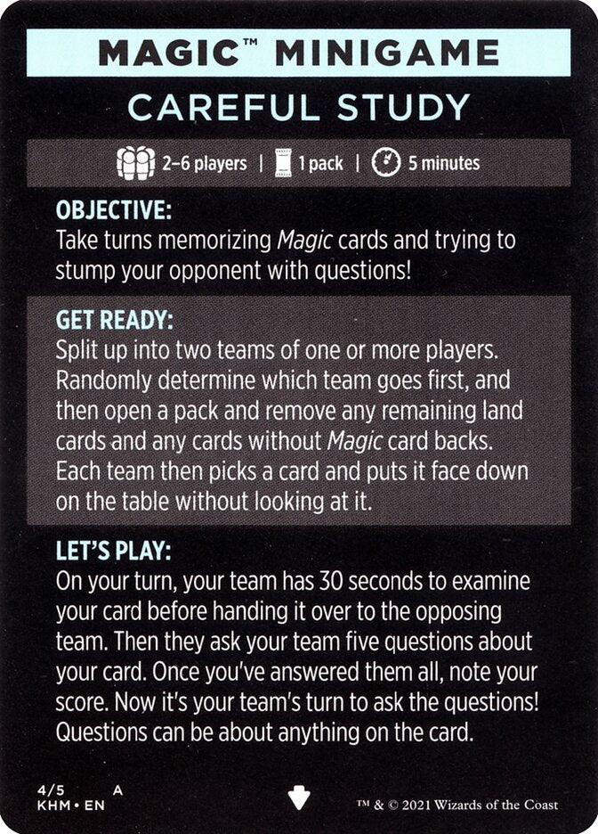 Careful Study (Magic Minigame) [Kaldheim Minigame] - Rocket TCG