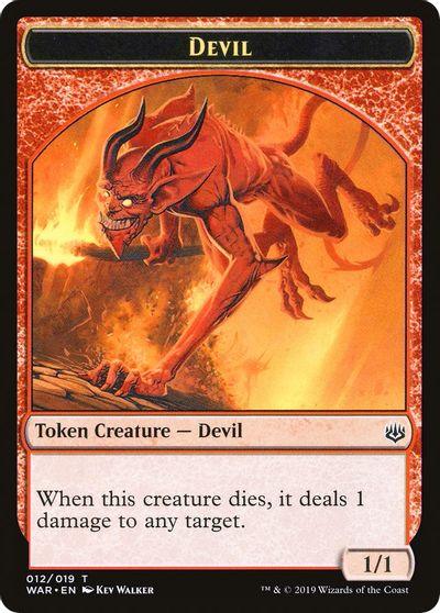 Devil // Satyr Double-sided Token [Challenger Decks 2020 Tokens] - Rocket TCG