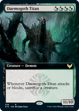 Daemogoth Titan (Extended Art) [Strixhaven: School of Mages] - Rocket TCG
