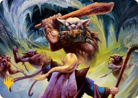 Den of the Bugbear (Dungeon Module) Art Card (Gold-Stamped Signature) [Dungeons & Dragons: Adventures in the Forgotten Realms Art Series] - Rocket TCG