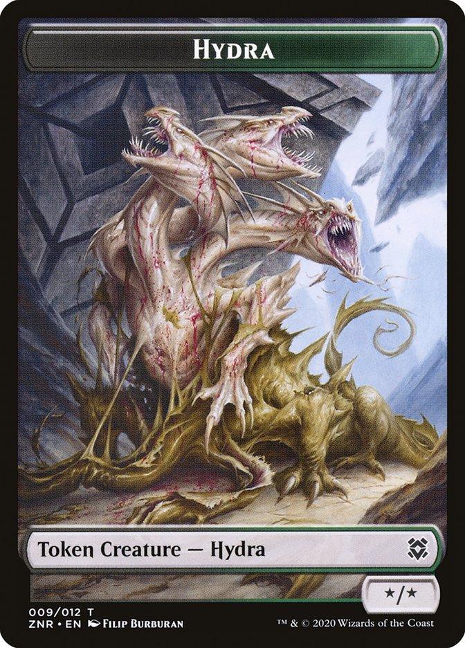 Angel Warrior // Hydra Double-sided Token [Zendikar Rising Tokens] - Rocket TCG