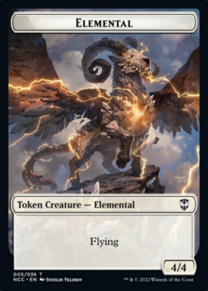 Clue // Elemental (005) Double-sided Token [Streets of New Capenna Commander Tokens] - Rocket TCG
