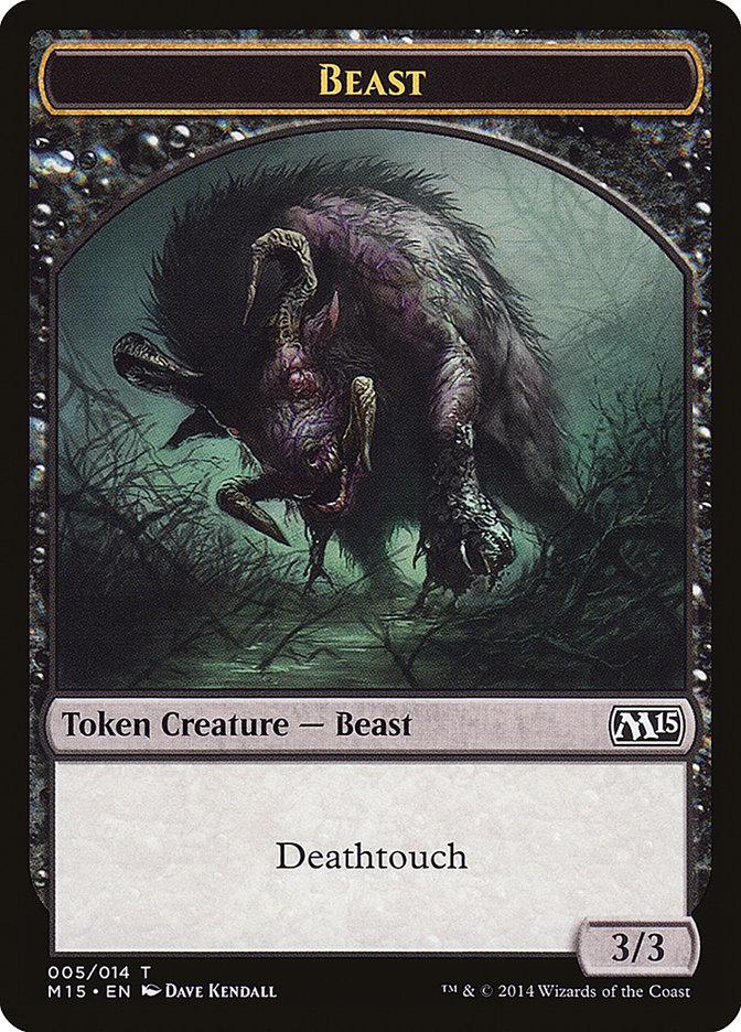 Beast Token (005/014) [Magic 2015 Tokens] - Rocket TCG