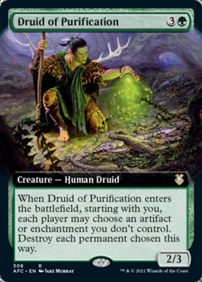 Druid of Purification (Extended Art) [Dungeons & Dragons: Adventures in the Forgotten Realms Commander] - Rocket TCG