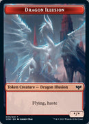 Blood // Dragon Illusion Double-sided Token [Innistrad: Crimson Vow Tokens] - Rocket TCG