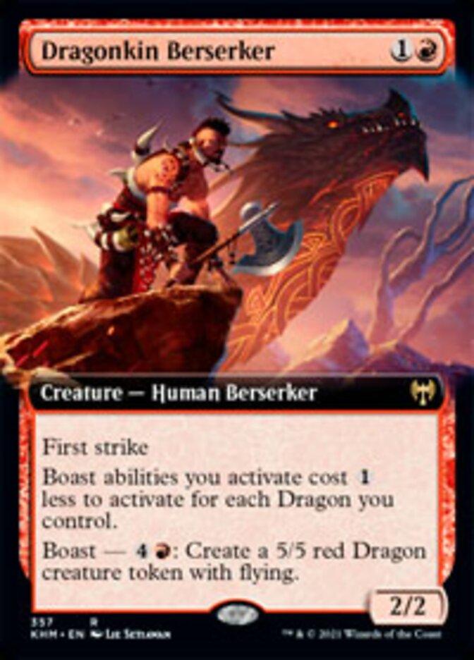 Dragonkin Berserker (Extended Art) [Kaldheim] - Rocket TCG
