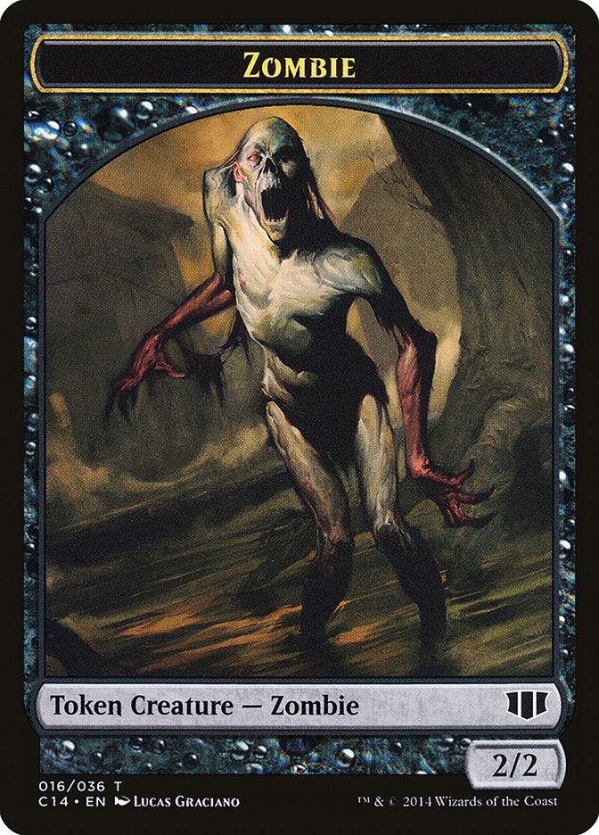 Demon (013/036) // Zombie (016/036) Double-sided Token [Commander 2014 Tokens] - Rocket TCG