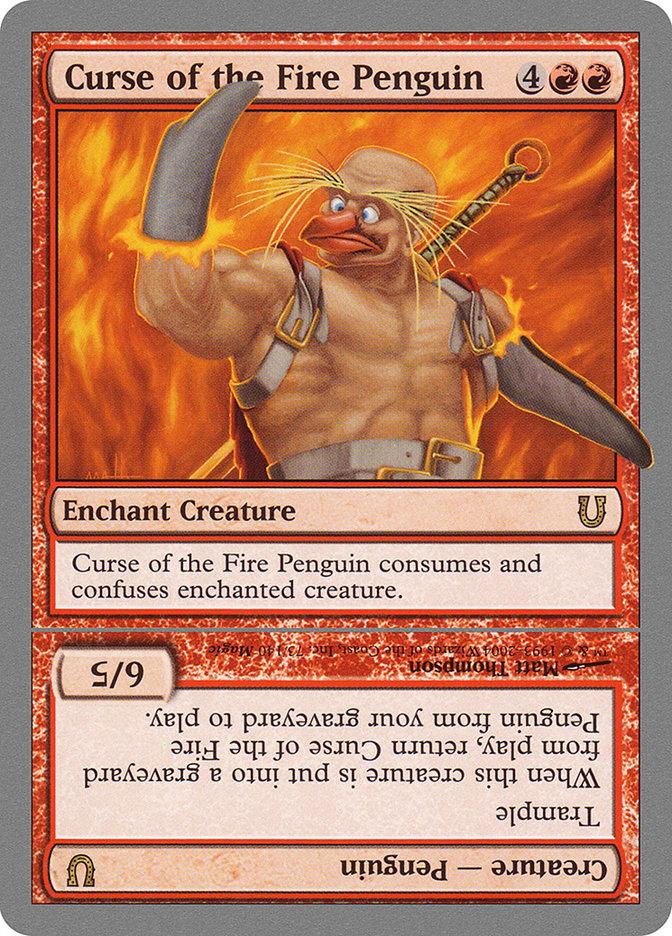 Curse of the Fire Penguin // Curse of the Fire Penguin Creature [Unhinged] - Rocket TCG