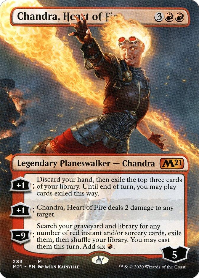 Chandra, Heart of Fire (Borderless) [Core Set 2021] - Rocket TCG