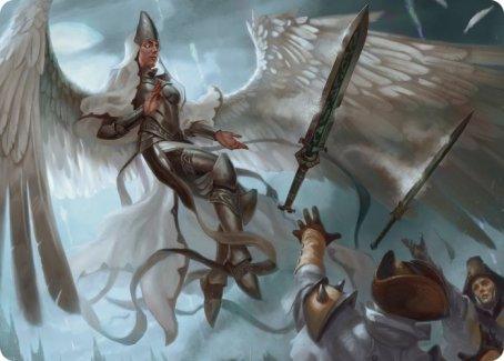 Angelic Quartermaster Art Card [Innistrad: Crimson Vow Art Series] - Rocket TCG