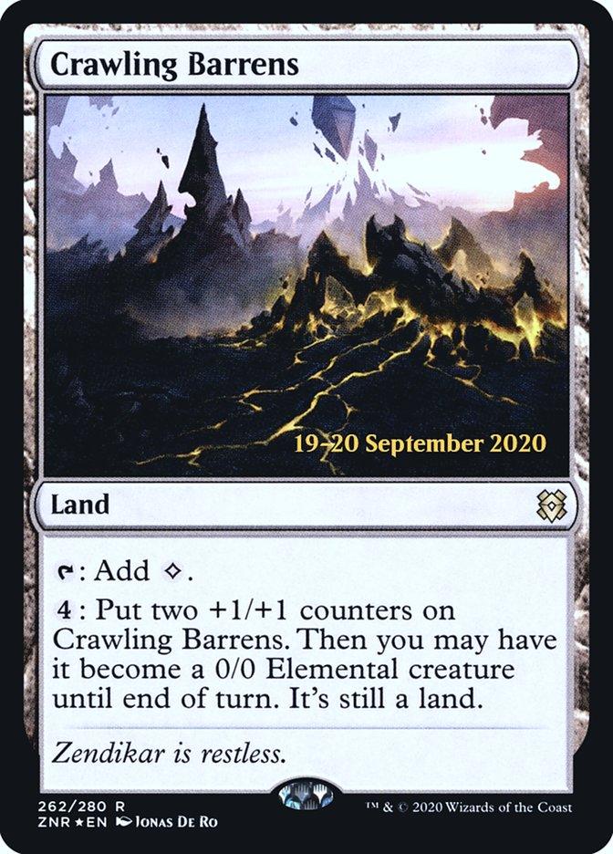 Crawling Barrens [Zendikar Rising Prerelease Promos] - Rocket TCG