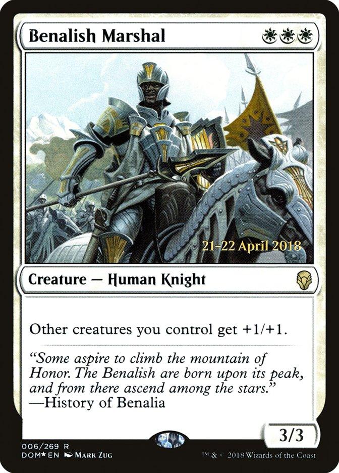 Benalish Marshal [Dominaria Prerelease Promos] - Rocket TCG