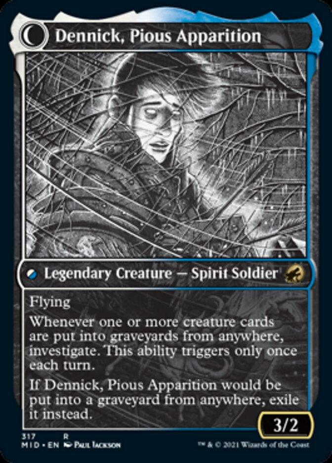 Dennick, Pious Apprentice // Dennick, Pious Apparition (Showcase Eternal Night) [Innistrad: Midnight Hunt] - Rocket TCG