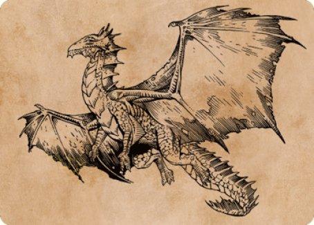 Ancient Bronze Dragon Art Card (58) [Commander Legends: Battle for Baldur's Gate Art Series] - Rocket TCG
