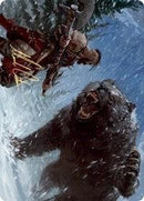 Blizzard Brawl Art Card (Gold-Stamped Signature) [Kaldheim Art Series] - Rocket TCG