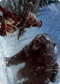 Blizzard Brawl Art Card (Gold-Stamped Signature) [Kaldheim Art Series] - Rocket TCG